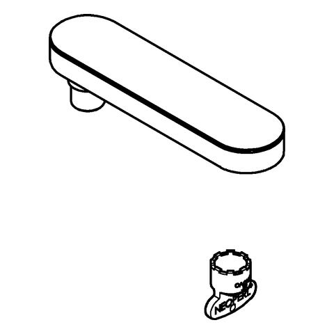 Grohe Auslaufbrause mit herausziehbarem Auslauf chrom 48454000