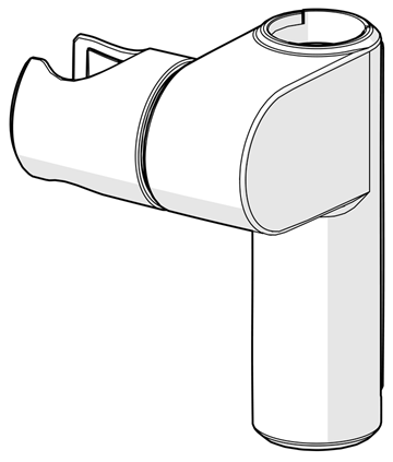 Hansa Schieber für Wandstange Matt-Schwarz 1012974V-33