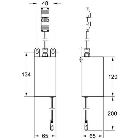 Grohe Netzteil für Pulsomat Surf, externe Montage 36154000