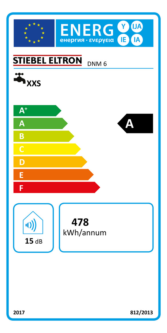 Stiebel Eltron Mini-Durchlauferhitzer DNM 6, 5,7 kW/230V, weiß 185418