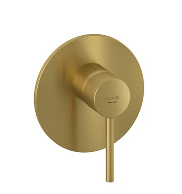 Kludi BOZZ UP-Brause Einhandmischer, Feinbau-Set mit Funktionseinheit brushed gold 38755N076