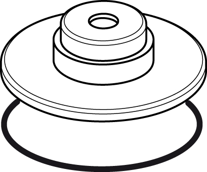 Ideal Standard Rosette mit O-Ring, A861033AA, chrom A861033AA