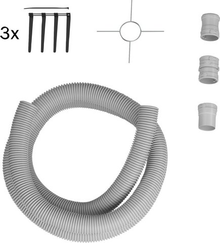 Buderus Set-Flexleitung d:60, 5m 5m Flexrohr, Montagekreutz, 4xAbstandshalter 7738112525