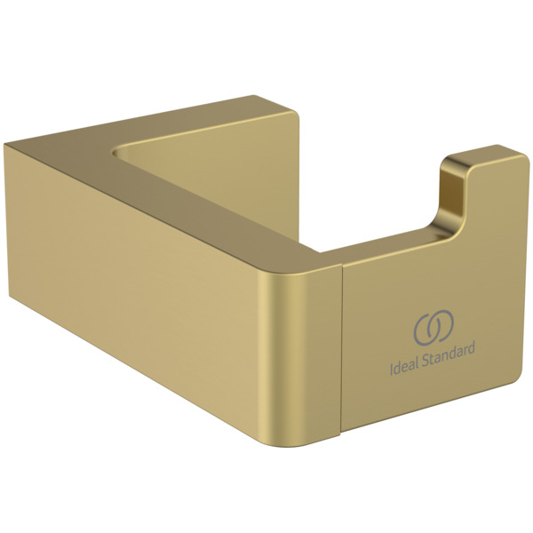Ideal Standard Handtuchhaken Conca Cube, eckig, gold gebürstet T4506A2