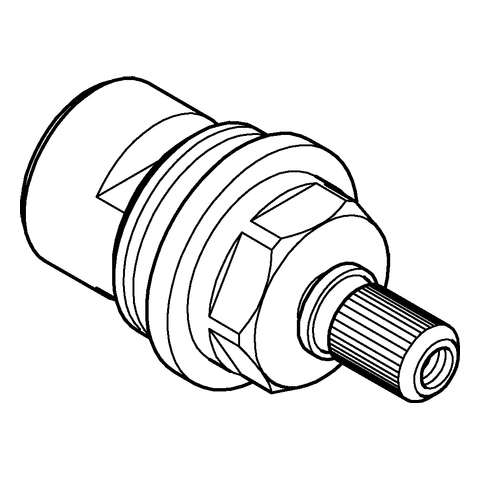 Grohe Oberteil 1/2'' Keramik 90 Grad, Anschlag links 48509000