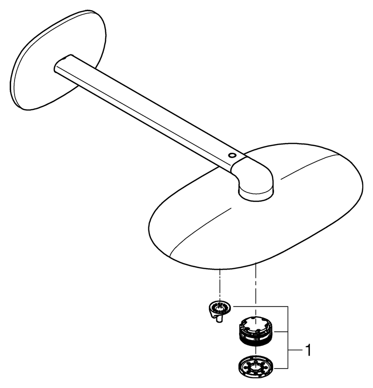 Grohe Rainshower SmartControl Kopfbrause 360 chrom, 3 Strahlarten 26254000