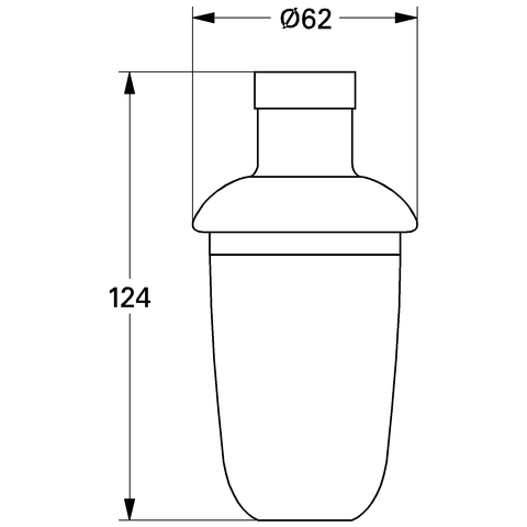 Grohe Ersatzflakon für Chiara/Sentosa Seifenspender weiß 40209L00