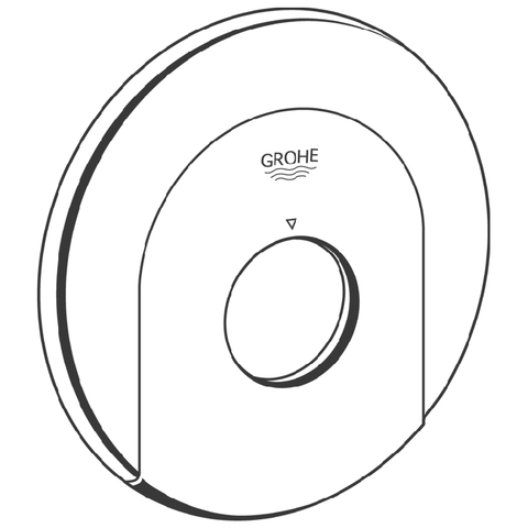 Grohe Rosette chrom für Thermostate 47524000