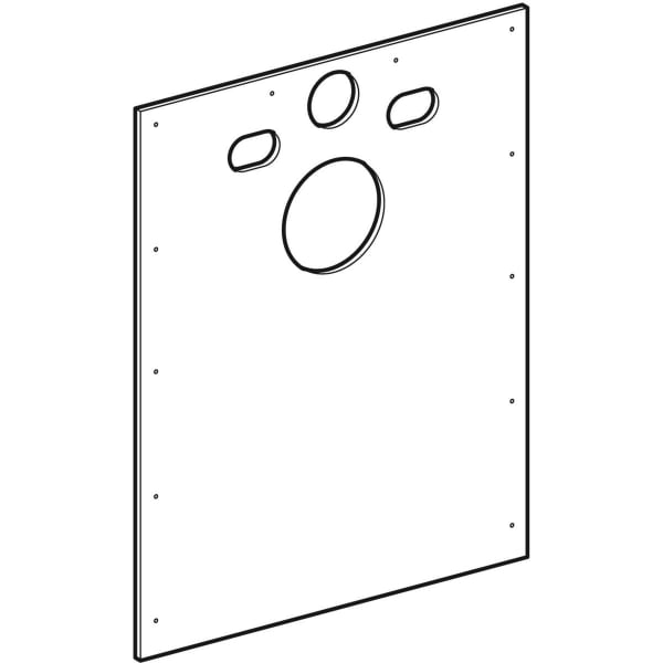 Geberit Montageraumabdeckung für Duofix Massivbau 244.204.00.1