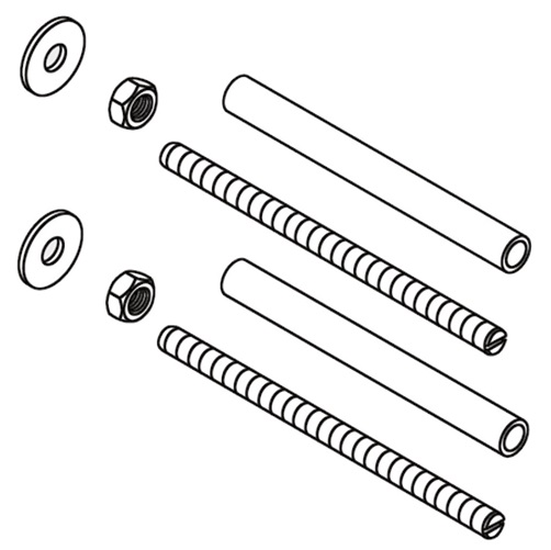 Schell Zubehör-Set für Rahmen Montus für Spülkasten 12cm, M12 292160099