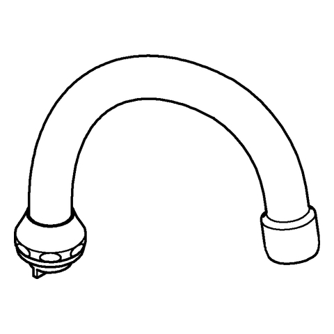 Grohe Auslauf chrom für Zweigriffarmaturen 13037000
