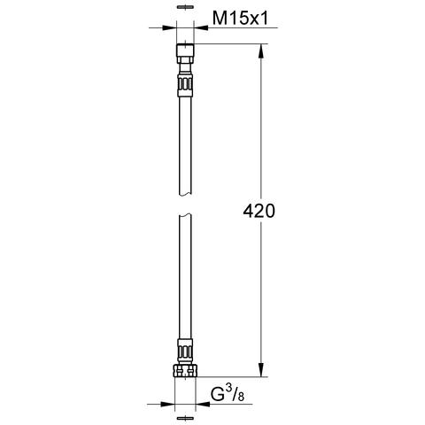 Eichelberg Anschlussschlauch für Küchenarmaturen 44040600