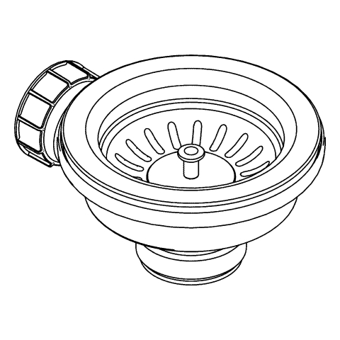Grohe Ablaufgarnitur für Einbauspülen edelstahl 42589SD1
