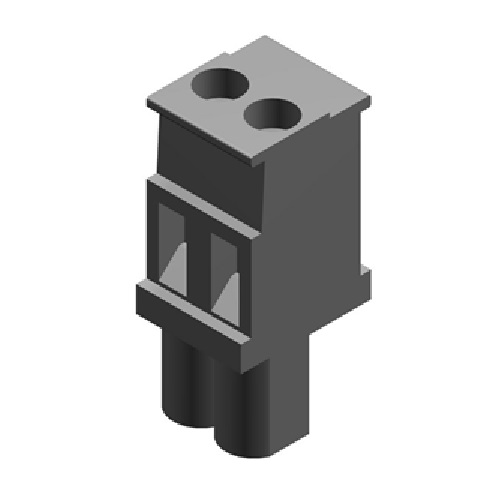 Bosch / Buderus Anschlussklemme 2-polig FSS2 Kieselgrau 8718585573