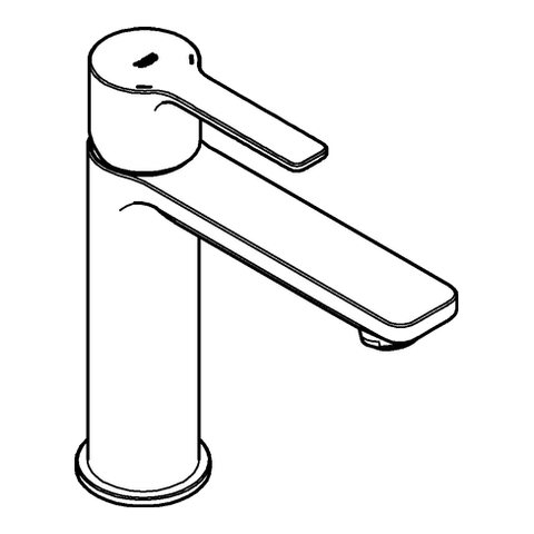 Grohe Lineare Einhand-Waschtischbatterie supersteel S-Size 23106DC1