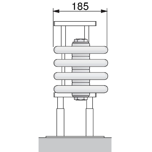 Arbonia Bank-Radiator 5-Säuler H: 31,5 L: 300cm Modell 7F5300-A86