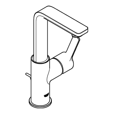 Grohe Lineare Einhand-Waschtischbatterie supersteel L-Size 23296DC1