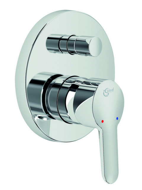 Ideal Standard Connect Blue Badearmatur Unterputz Bausatz 2, Rosetted:163mm, eigensicher DIN EN 1717, chrom A6006AA