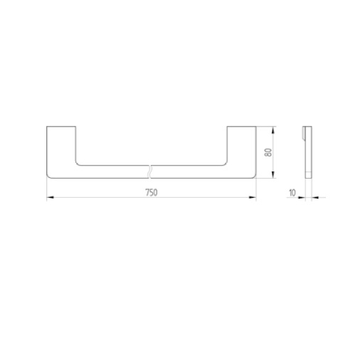 Avenarius Badetuchhalter 75cm 4803075010