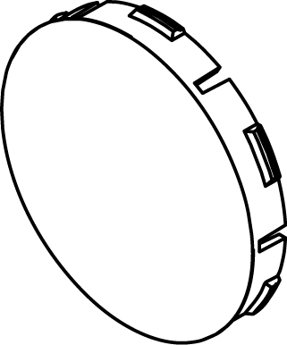 Ideal Standard Griffkappe, ohne Logo, chrom A960626AA