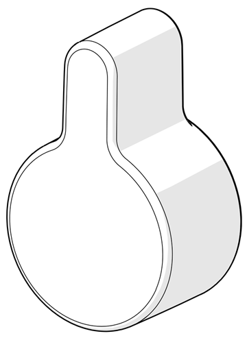 Hansa Umstellknopf chrom 59914324