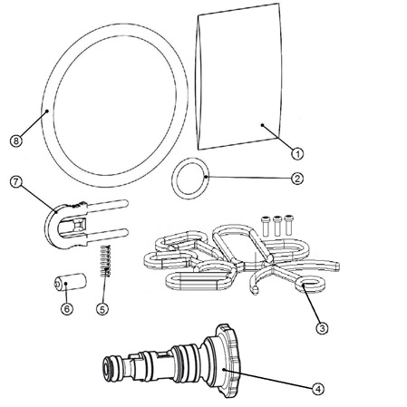 Grünbeck Servicekit Steuerventil mit Injektor softliQ:MC/MD38 187669e