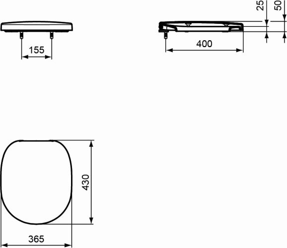 Ideal Standard WC-Sitz Connect weiß E712801
