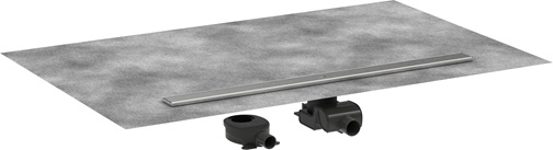 Hansgrohe Komplettset RainDrain Allround 1000mm für Standard / flache Installation gebürstet edelstahl 56189800