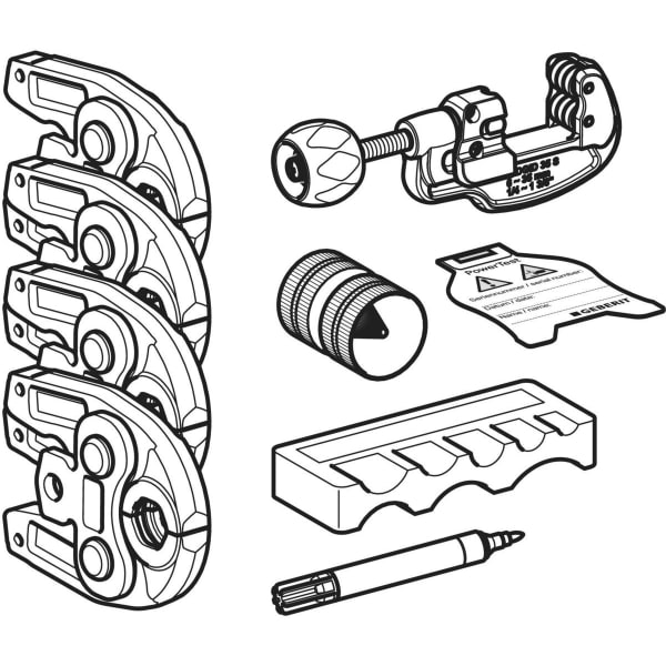 Geberit Mapress Pressbackenset d15/22-35 Geberit Kompatibilität (1) 690.193.00.1