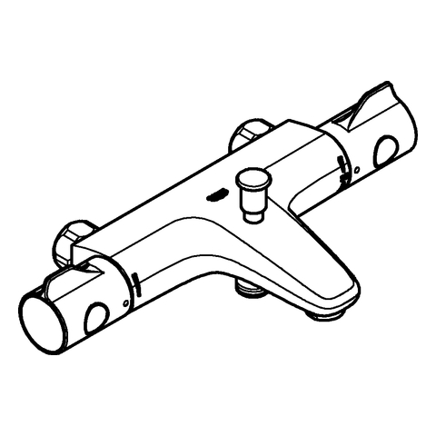 Grohe Grohtherm 800 Thermostat-Wannenbatterie chrom ohne Anschlüsse 34568000