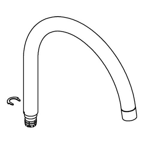 Grohe U-Auslauf supersteel 13372DC0