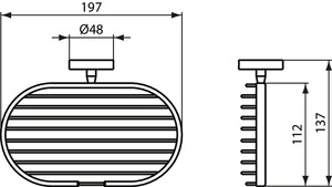 Ideal Standard Seifenkorb IOM schwarzes satiniertes A9112XG