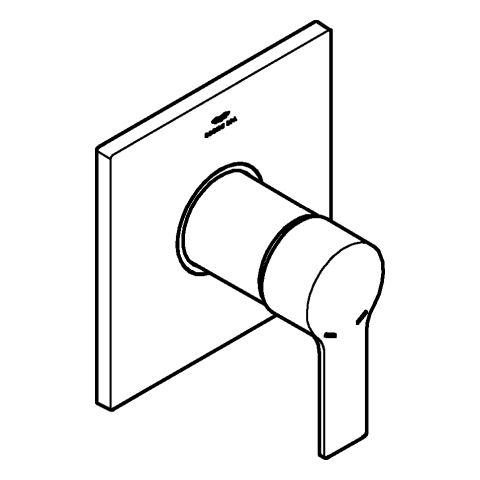 Grohe Einhand-Brausebatterie Allure chrom Fertigmontage-Set für Rapido SmartBox 19317001