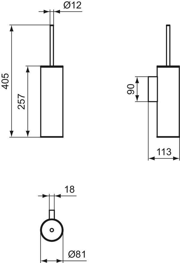Ideal Standard Bürstengarnitur Connect, chrom N1396AA