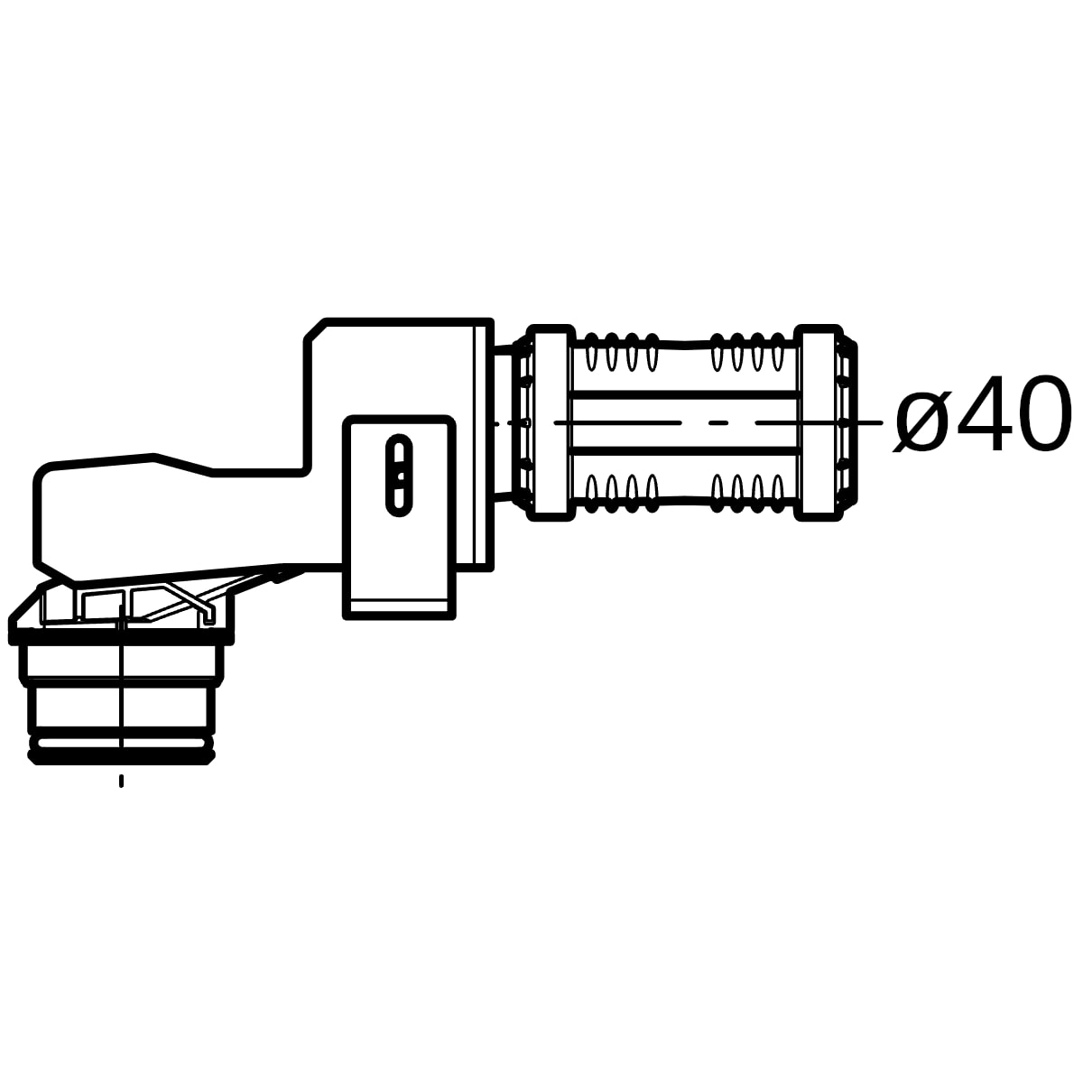 Geberit Adapter Badewannenanschluss für Wandablauf für Dusche 154.244.00.1