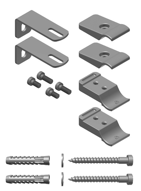 Kermi Abstandshalter-Set 3 weiß ZB03240001