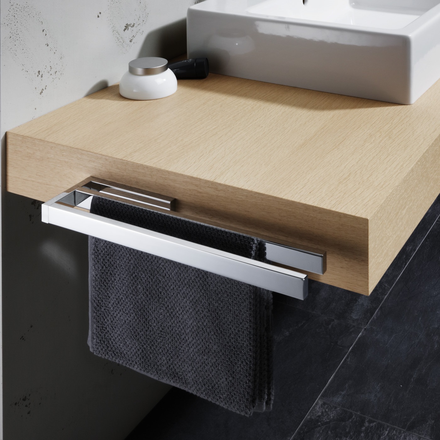 Avenarius Universal Handtuchhalter eckige Form 39,0cm 9001421010