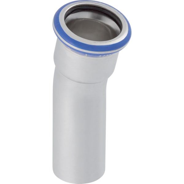 Geberit Mapress Edelstahl Bogen 15 Grad d54 mit Einschubende 36117