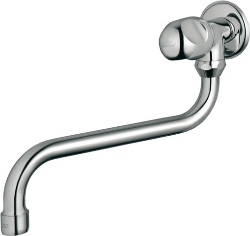 Ideal Standard Alpha Wandventil mit schwenkbarem S-Rohrauslauf chrom B2045AA