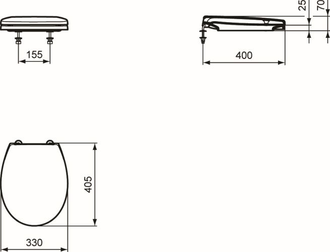 Ideal Standard WC-Sitz Contour 21 weiß S405601