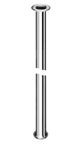 Schell Kupferrohr 3/8"x1/2" Bördel, d:10, L:1000, chrom 500070699
