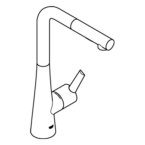Grohe Zedra Einhand-Spültischbatterie supersteel L-Auslauf ausziehbare Spülbrause 32553DC2