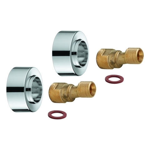 Grohe S-Anschluss 1/2" x 3/4" Verstellbarkeit 7,5mm chrom 48453000