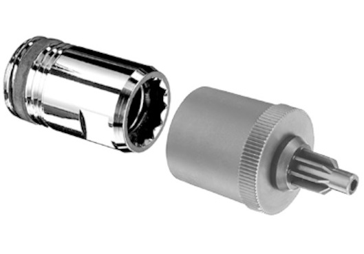 Schell Adapter QUICK Stecktechnik Schaftlänge 70, 1/2", ASAG, chrom 007020699