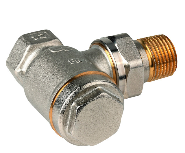 Resideo Rücklaufverschraubung, regelbar, Veramax, Eck, 3/4", vernickelt V2440E0020A