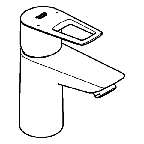 Grohe Einhand-Waschtisch-Batterie BauLoop S-Size chrom Durchfluss 3,5l/min Push-Open Ablaufgarnitur 23879001