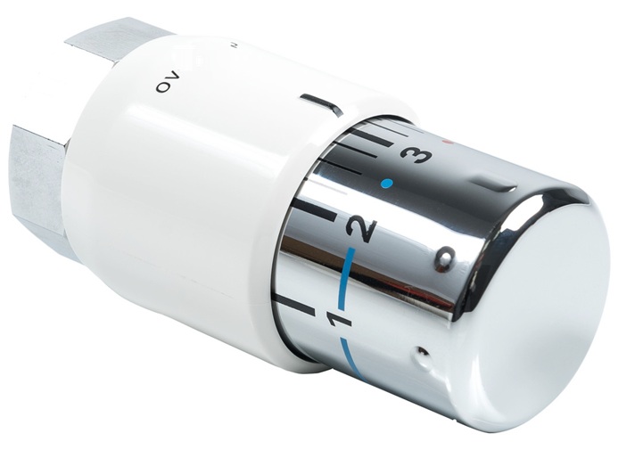 Kermi Thermostatkopf chrom/weiß ZV00380003