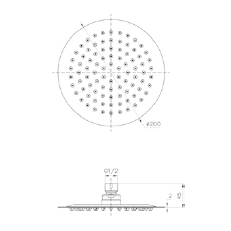 Avenarius Regenbrause 200 x 2mm 9006920016