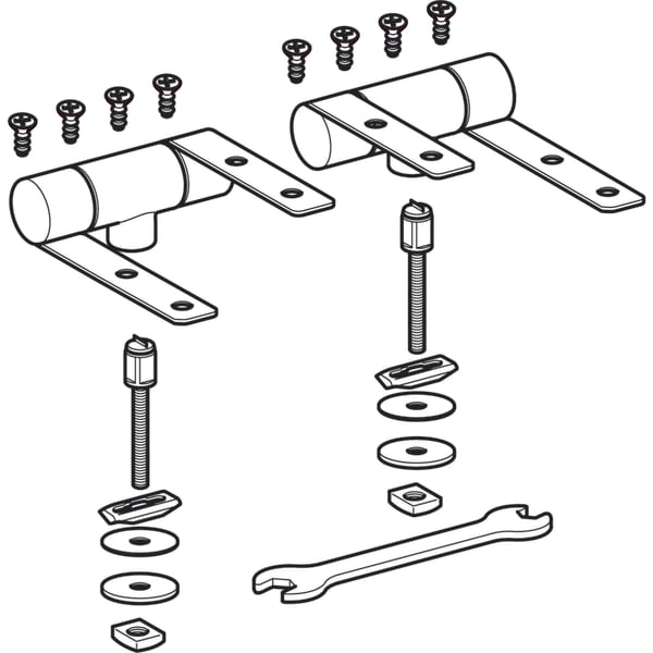 Geberit Set Scharniere für WC-Sitz Preciosa 598200000