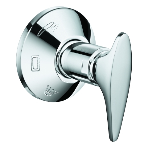 Grohe Umstellhebel mit Rosette chrom 45068000